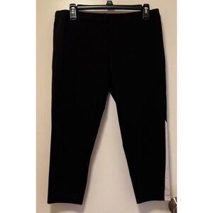 Nike Womens Cropped Leggings Black Athletic Casual Activewear
